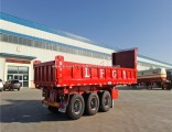 3 Axle Self-Dumping Heavy Duty Rear Dumper Truck Semi Trailer with Hyva Cylinder for Sand/Stone/Coal