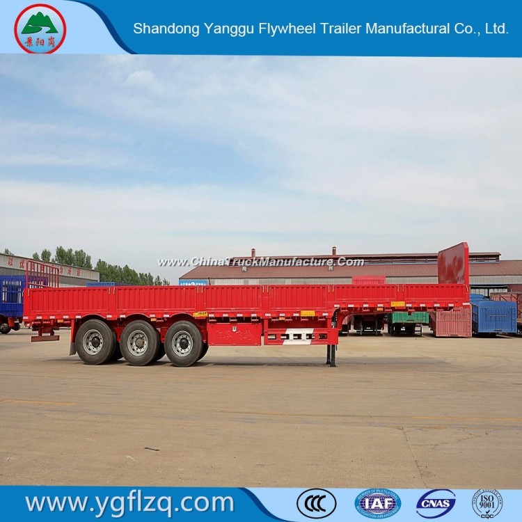 High Quality Hot Sale 3axles/12tyres Side Wall/Fence/Sideboard Utility Cargo Semi Trailer