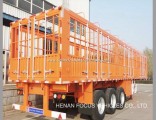 Stake Fence Semi Trailer for Container or Bulk Cargo Loading