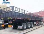 Aotong Semi Trailer Type Fence Cargo Trailer with Side Walls