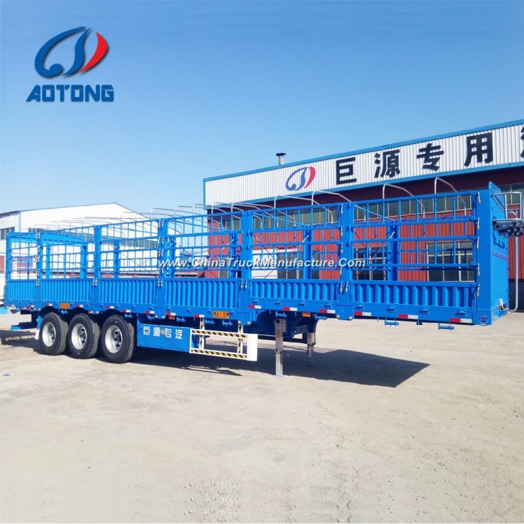 China Manufacture 3 Axle Cargo Trailer/Fence Semi Trailers for Sale
