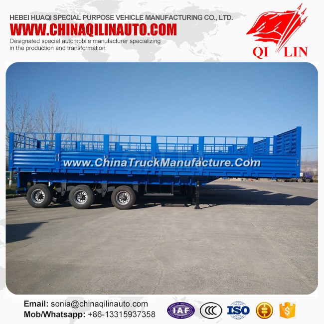 Drop Side Wall Semi Trailer with Fence Detachable