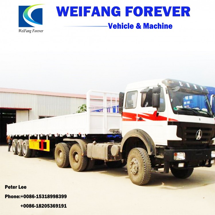 Weifang Forever 3-Axles Side Wall/ Side Board/Fence Cargo Truck Semi Trailer