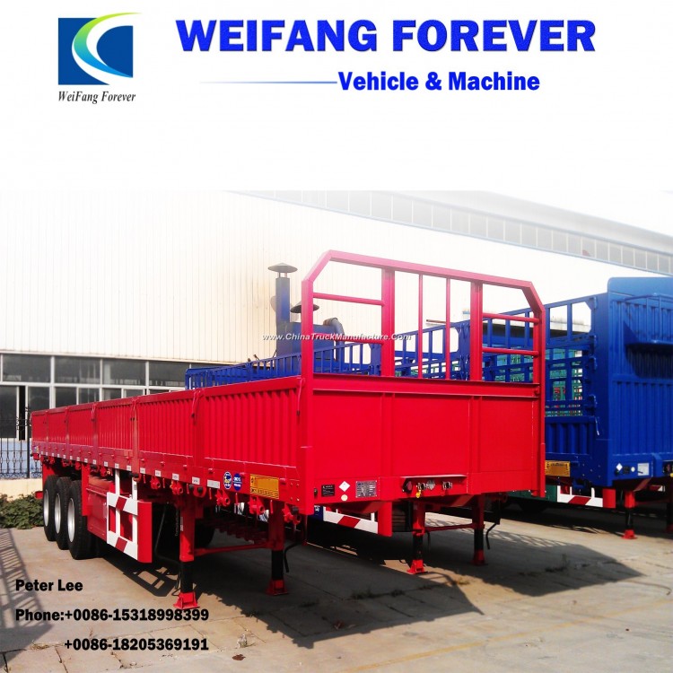 China Manufacture Side Wall Fence Cargo Trailer for Sale