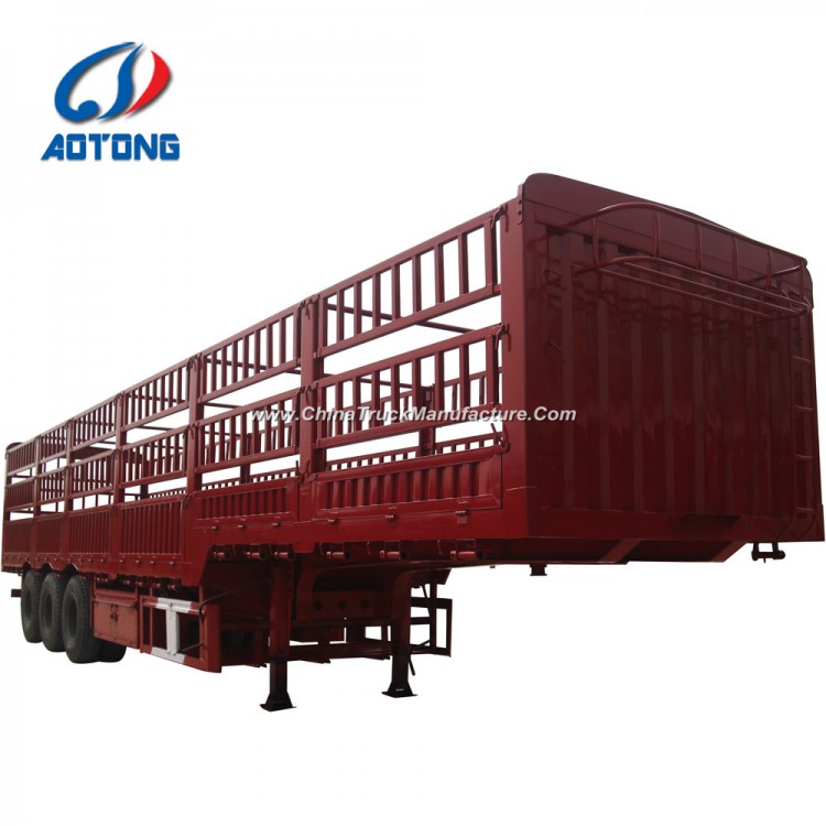 Hot Sale 40FT 60tons Livestock Trailers/Cargo Trailer/Fence Trailer for Sale