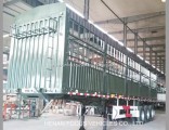 3 Axles Stake Semi Trailer for Container or Bulk Cargo Loading