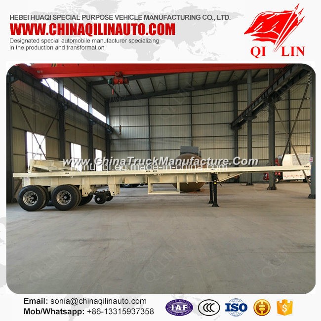 Flatbed Semi Trailer for Container or Bulk Cargo Loading