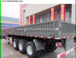 Tri-Axle Sidewall Cargo Trailer/ 60 Ton Cargo Box Semi Trailer