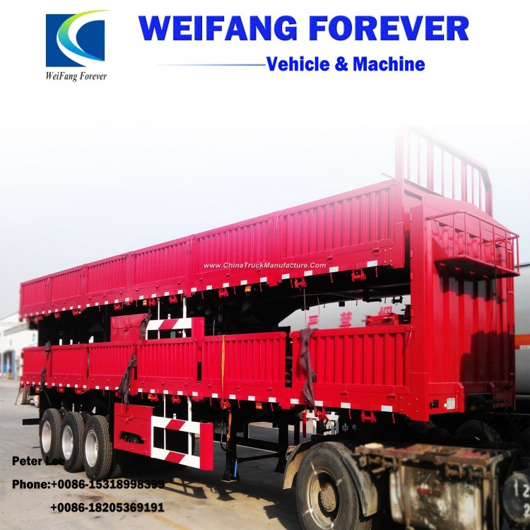 Weifang Forever Good Quality Bulk Cargo Side Wall Semi Trailer