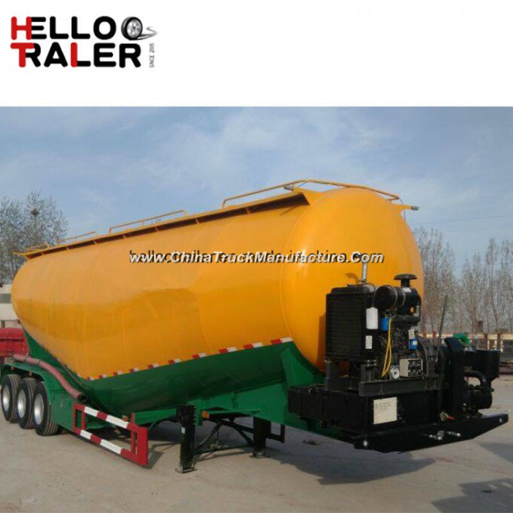 Lowest Price 60ton Bulk Cargo Tank Semi Trailer From Helloo Trailer
