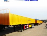 3 Axle Bulk Cargo Transoprt Flatbed Side Wall Semi Truck Trailer