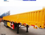 3 Axle Bulk Cargo Transoprt Flatbed Side Wall Semi Truck Trailer