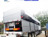 Gooseneck Type 3axles Side Wall/Side Drop/Side Board/Bulk Cargo Truck Semi Trailer