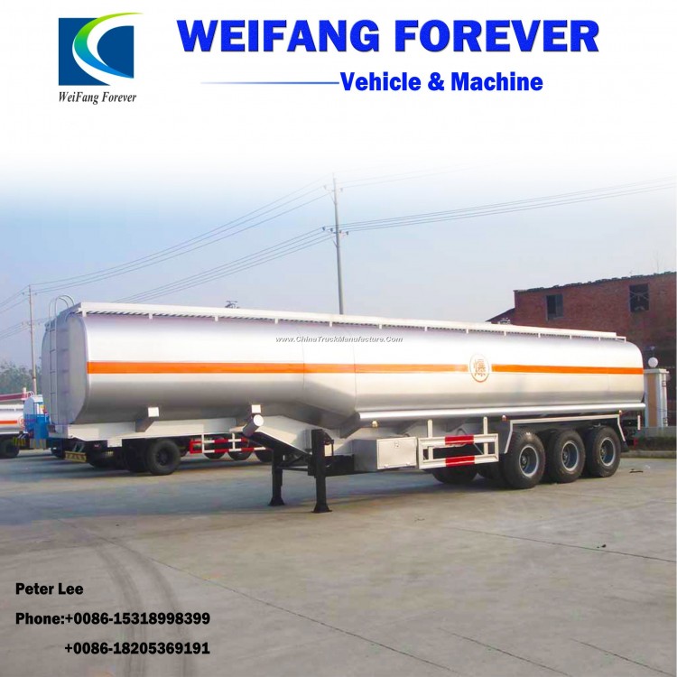 Forever 30-65cbm Carbon Steel Fuel/Oil/Gasoline/Diesel Tanker Truck Semitrailer