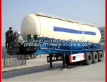 3 Axle 45tons Bulk Cement Tank Truck Semi Trailer for Powder Material Transportation