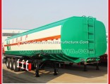 Tri-Axle 4 Compartments Stainless Steel Tipping Fuel Tank Semi Trailer