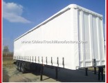 Tarpaulin Open Box Truck Steel Fabric Curtain Side Semi Trailer