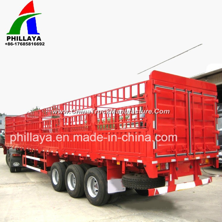 3 Axles Large Capacity Storehouse Type Draw Bar Trailer