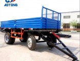 Good Quality 2 Steering Axle Flatbed Side Wall Cargo Trailers