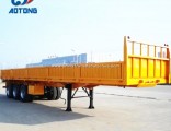 Good Quality 3 Axle Flatbed Side Wall Cargo Semi Trailer