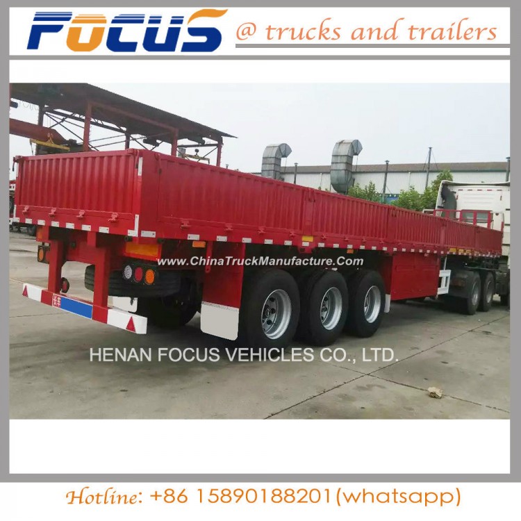 40FT Container 3 Axle Utility Side Wall Cargo Semi Trailer