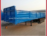 3axles 40-60tons Detachable Side Wall Enclosed Cargo Semi Trailer