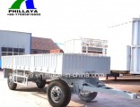 Double Axles Cargo Transport Full Trailer with Side Wall