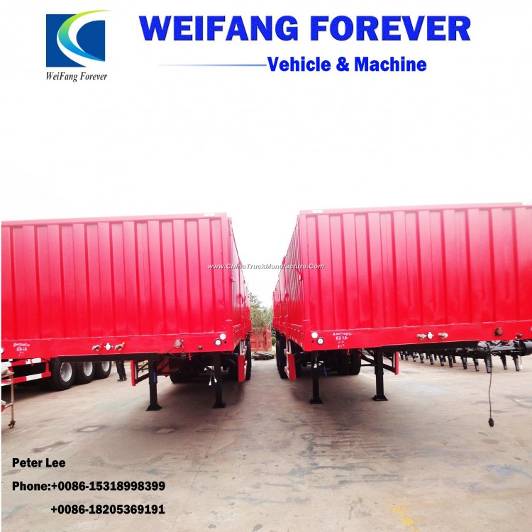 Cargo Semi-Trailer with Side Wall for Sale