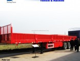 Weifang Forever China Good Quality 3axle Flatbed Cargo Trailers/Side Wall Semi Trailer