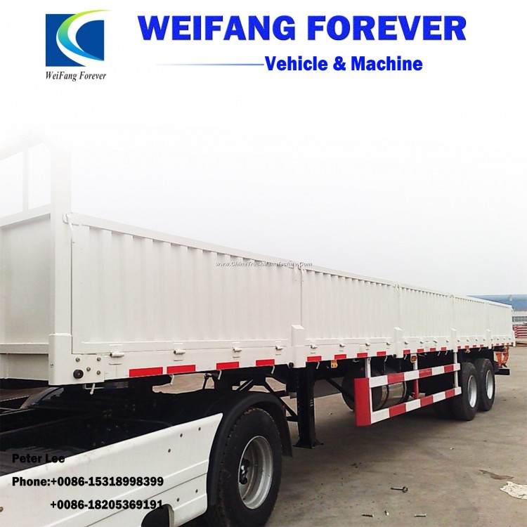Weifang Forever Utility Side Wall Cargo Trailer for Hot Sale