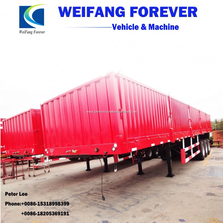 Flatbed Cargo Semi/Truck Trailers with Side Wall