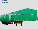 3 Axles Van Truck Trailer Enclosed Cargo Semi Tractor Trailer Box Trailer