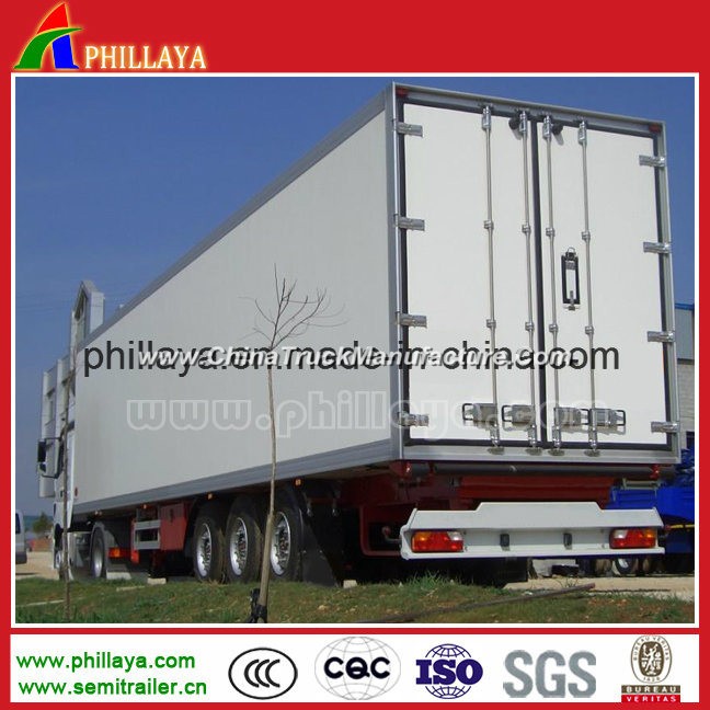 Tri-Axle Light Cargo Transporting Curtain Side Van Body Box Semi Trailer