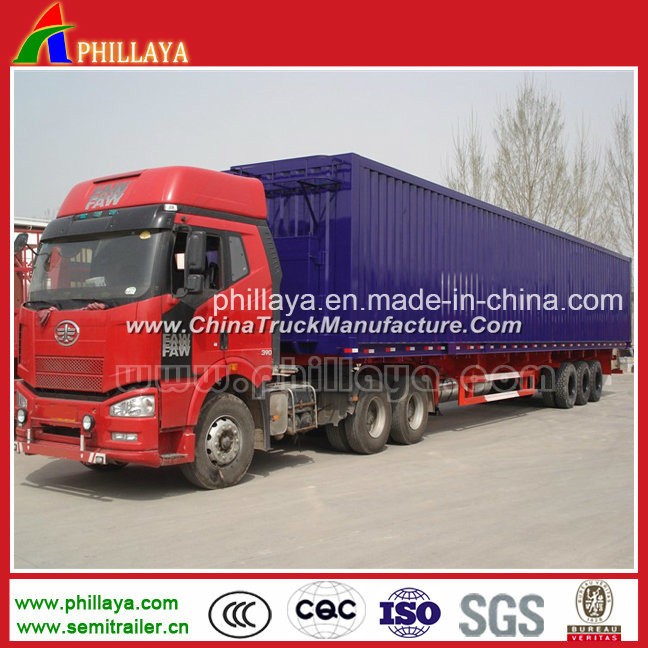 China Liangshan Phillaya Manufacturer Van Cargo Enclosed Box Semi Trailer