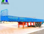 Top Side Wall Detachable Flatbed Box Trailer for Cargo Transport