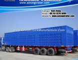 Tri Axles Van Body Truck Cargo Box Semi Trailer