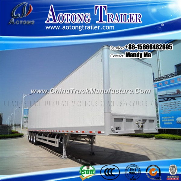53ft Dry Van Semi Trailer with Aluminum Alloy Cargo Box