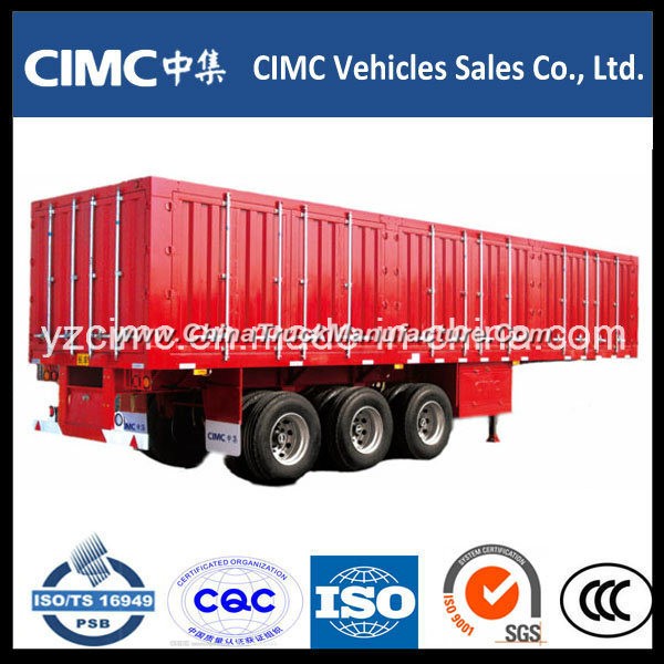 Cimc 3 Axles Cargo Box Semi Trailer
