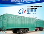 2 Axle Cargo Box Semi Trailer, Van Semi Truck Trailer