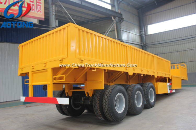 3 Axles Flatbed Container Utility Cargo Truck Trailer