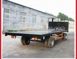 20FT Flatbed Full Trailer/ Drawbar Trailer with Front Rail