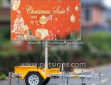 2 Outdoor Advertising Full Color Vms Dynamic Message Signs Trailer