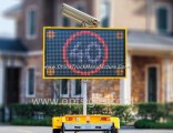 Outdoor Road Traffic Color Full Matrix Dynamic Message Board Mobile LED Road Sign Trailer