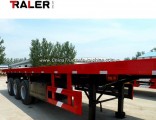 Sinotruk 3 Tri Axle BPW Flatbed Truck Trailer 40FT Container Semi Trailer