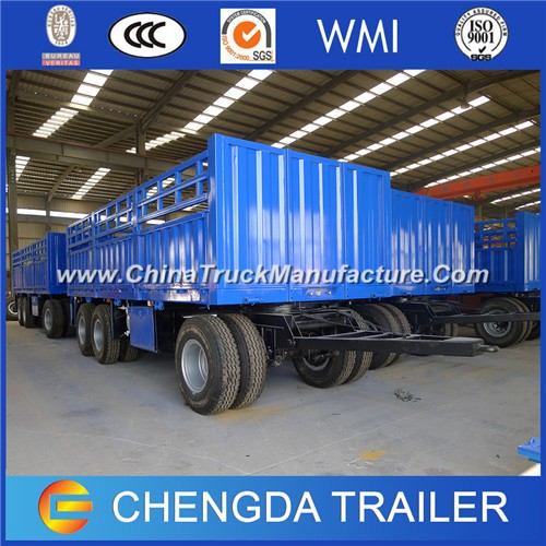 3 Axles Turntable Full Trailer with High Fence for Ethiopia