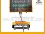 Mobile Radar Trailer with Warning Signs Traffic Screen Display Variable Vms Dynamic Message Boards