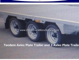 Tandem Axles Plate Trailer and 3 Axles Plate Trailer