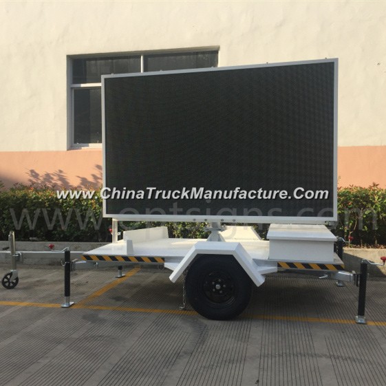 2017p IP65 Full Colour P6 P8 P10 Video Function Mobile LED Display Trailer for Outdoor Advertising