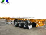 20-40ft Container Loading Chassis Truck Semi Folding Trailer