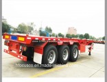 40 Feet 3axles Skeletal Chassis Container Semi Trailer